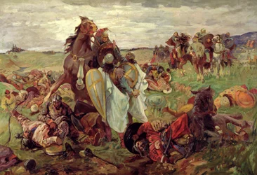 The Battle Between Russians and Tatars, 1916